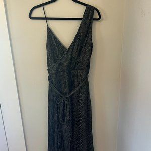 Keepsake the Label - Metallic Black Cocktail Dress - Medium